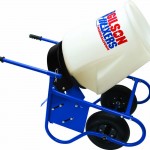 Gilson Marshalltown poly drum concrete mixer- wheelbarrow style